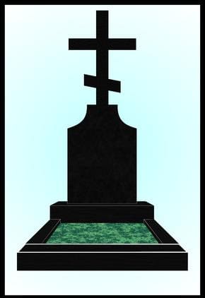 Гранитный памятник на могилу №002